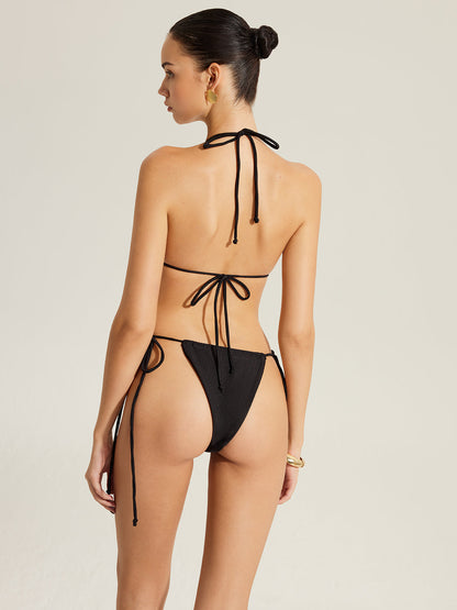 Altın Çilingir Detaylı Bikini Takımı