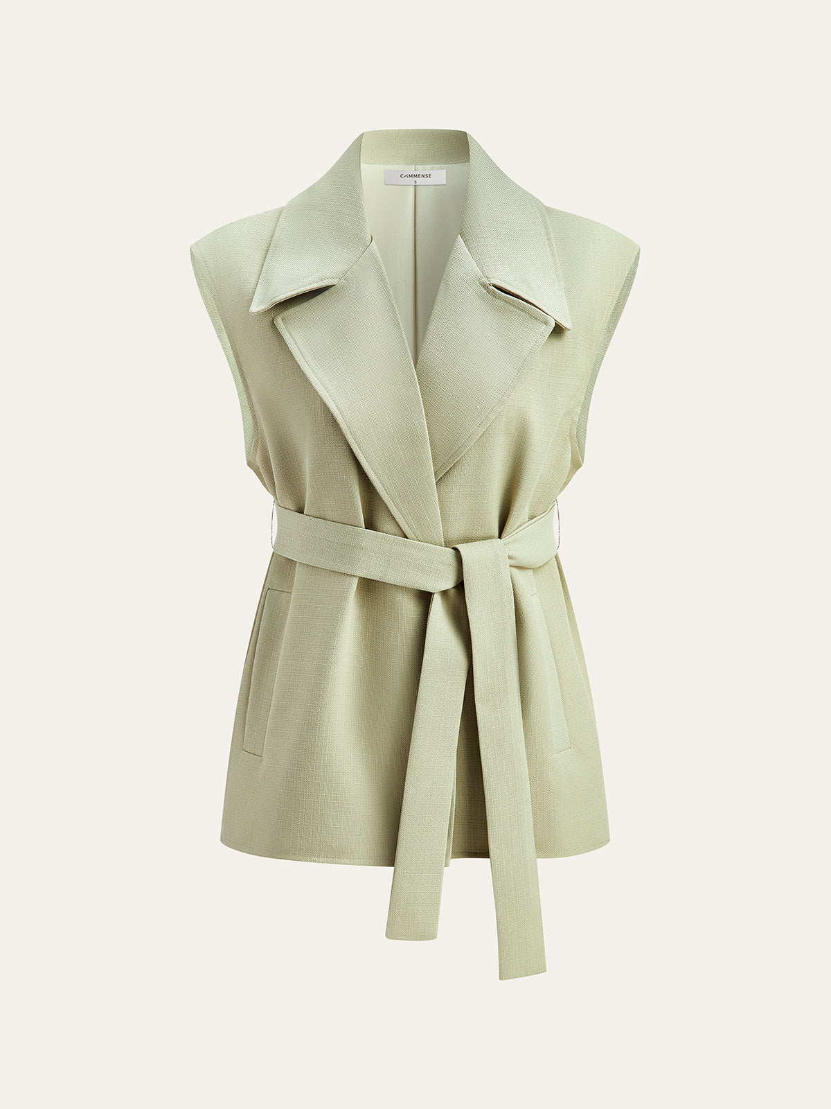 Şık Kemerli Cepli Yelek