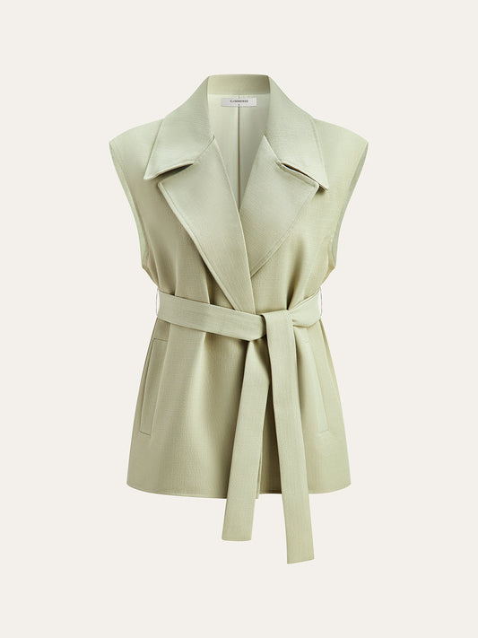 Şık Kemerli Cepli Yelek