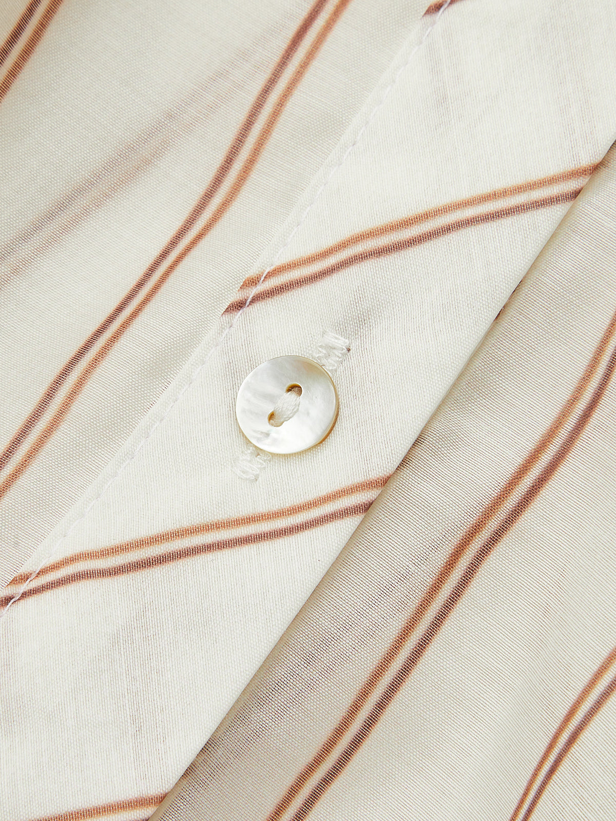 Şeffaf Cropé Gömlek Şık Çizgili