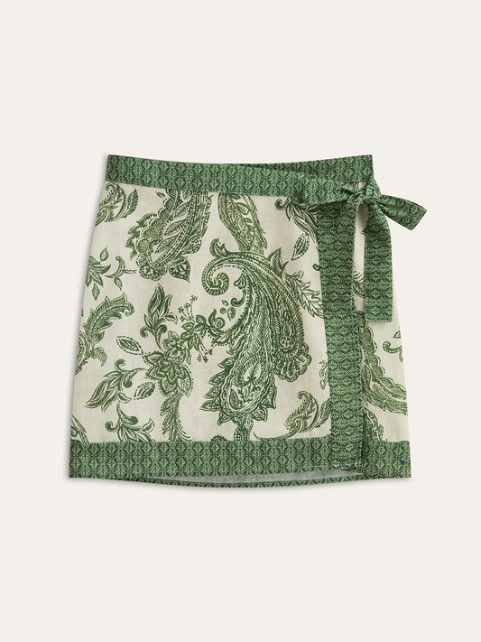 Şık Ekose Desenli Cüzdan Etek