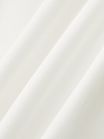 Katlı ve Açık Sırtlı Uzun Elbise