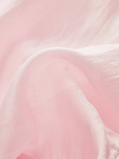 Şık Düğüm Detaylı V-yaka Bluz ve Şık Çan Kollu