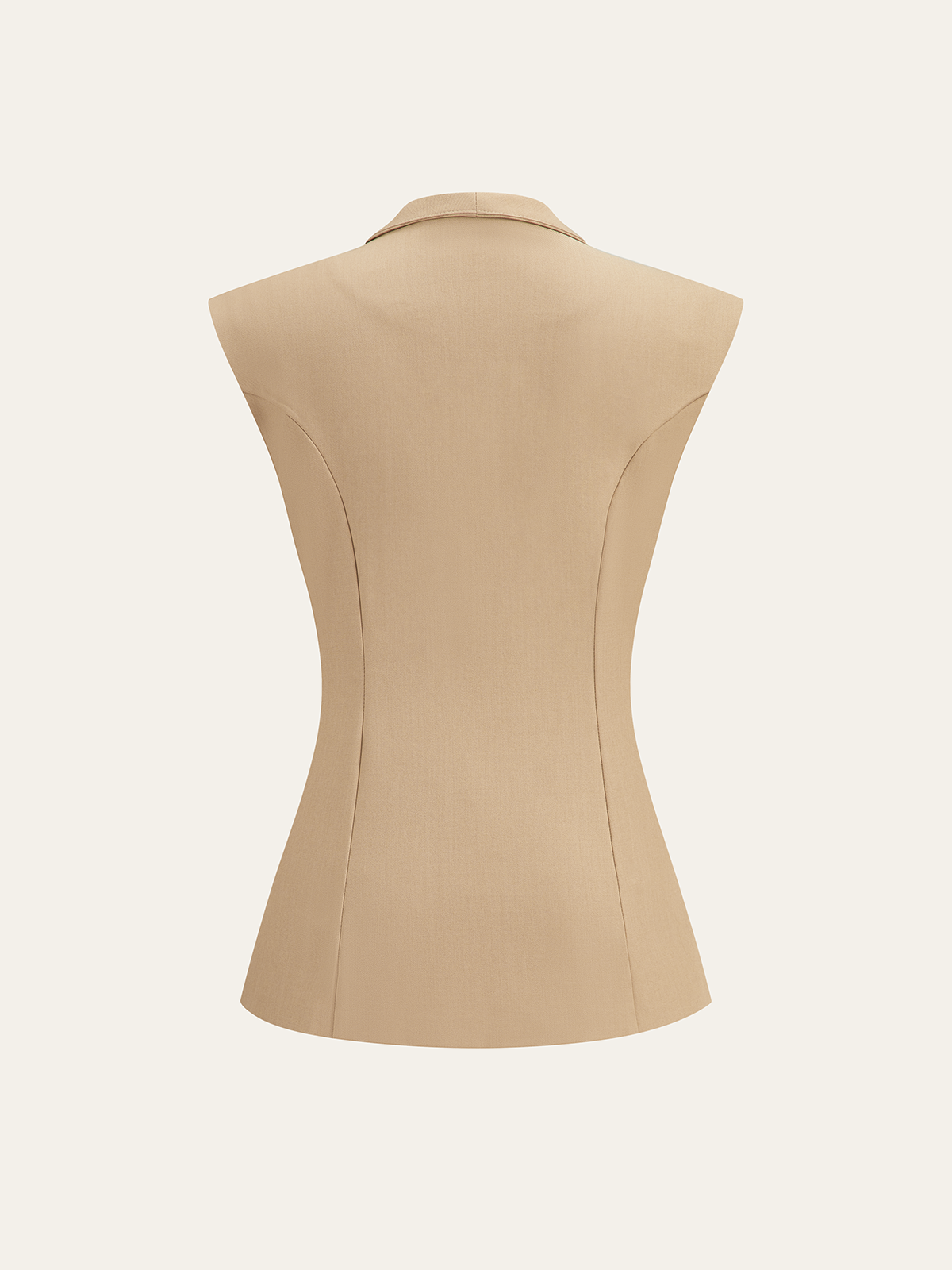 İki Düğmeli Kolsuz Yelek ve Pantolon Takımı