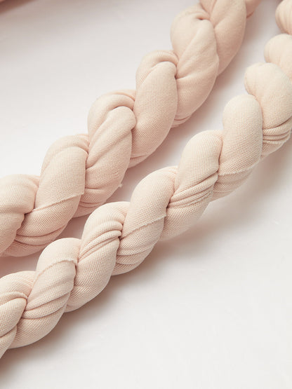 Örgülü İp Detaylı Korse Çizgili Askısız Elbise