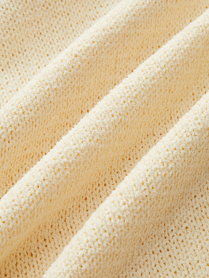 Örgülü İp Kayışı Püsküllü Etekli Kazak Elbise