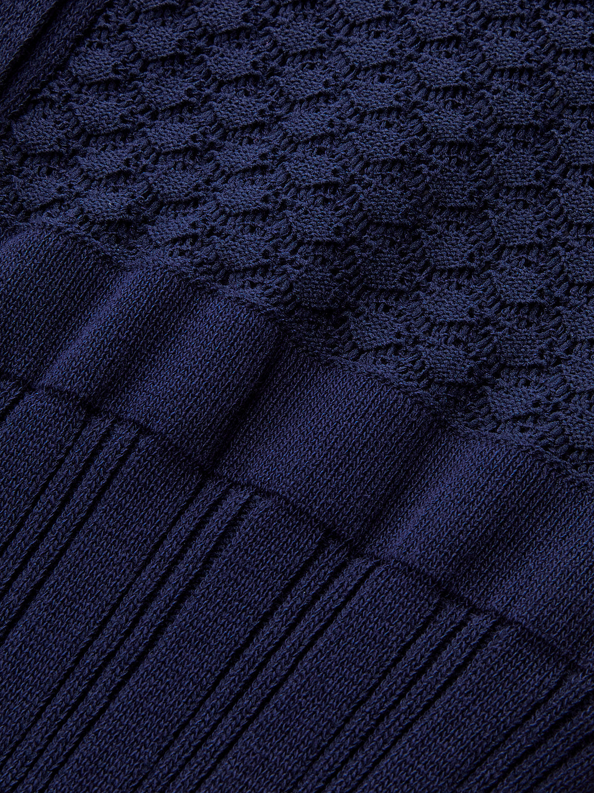 Düğme Ön Şeffaf Örgü Maksi Elbise