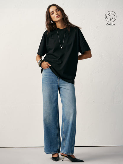 Basic Pamuk Oversize Tişört