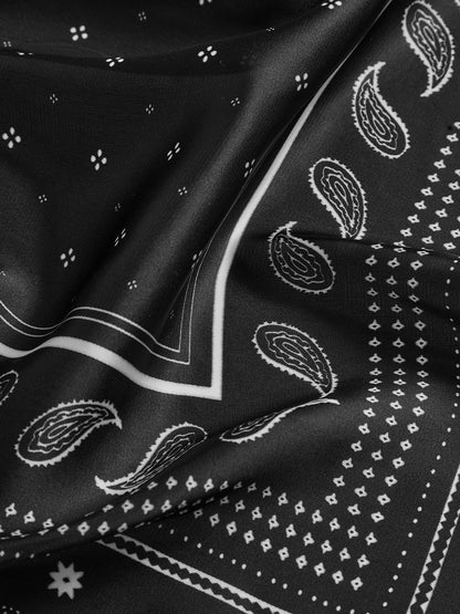 Kare Desenli Şık ve Trendy Paisley Eşarp