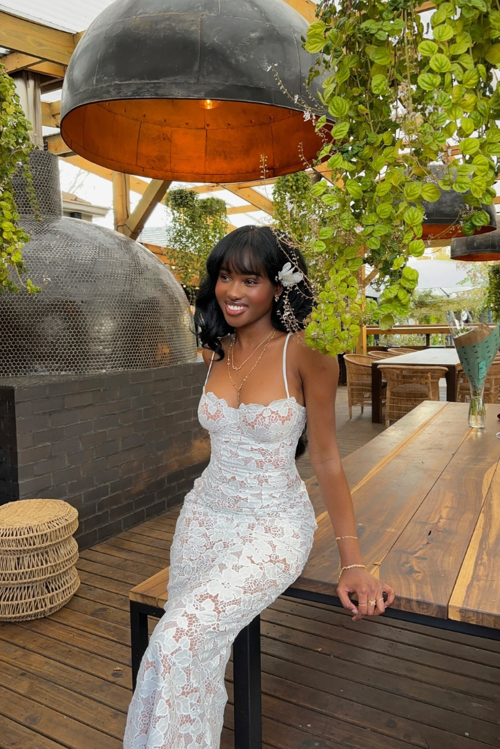 Evangeline | Dantelli Maxi Elbise