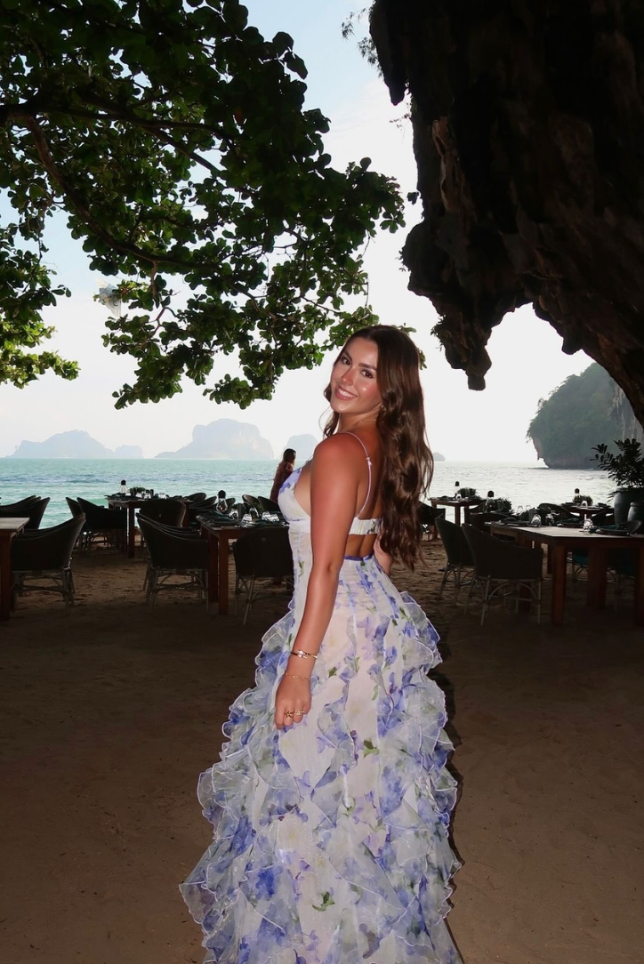 Maisie | Çiçekli Maksı Elbise