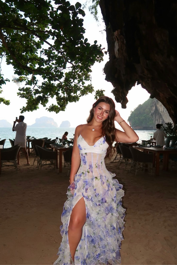 Maisie | Çiçekli Maksı Elbise