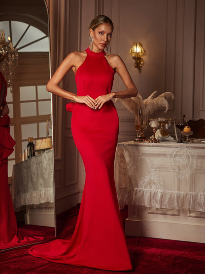 Düzgün Askılı Çiçekli Uzun Elbise