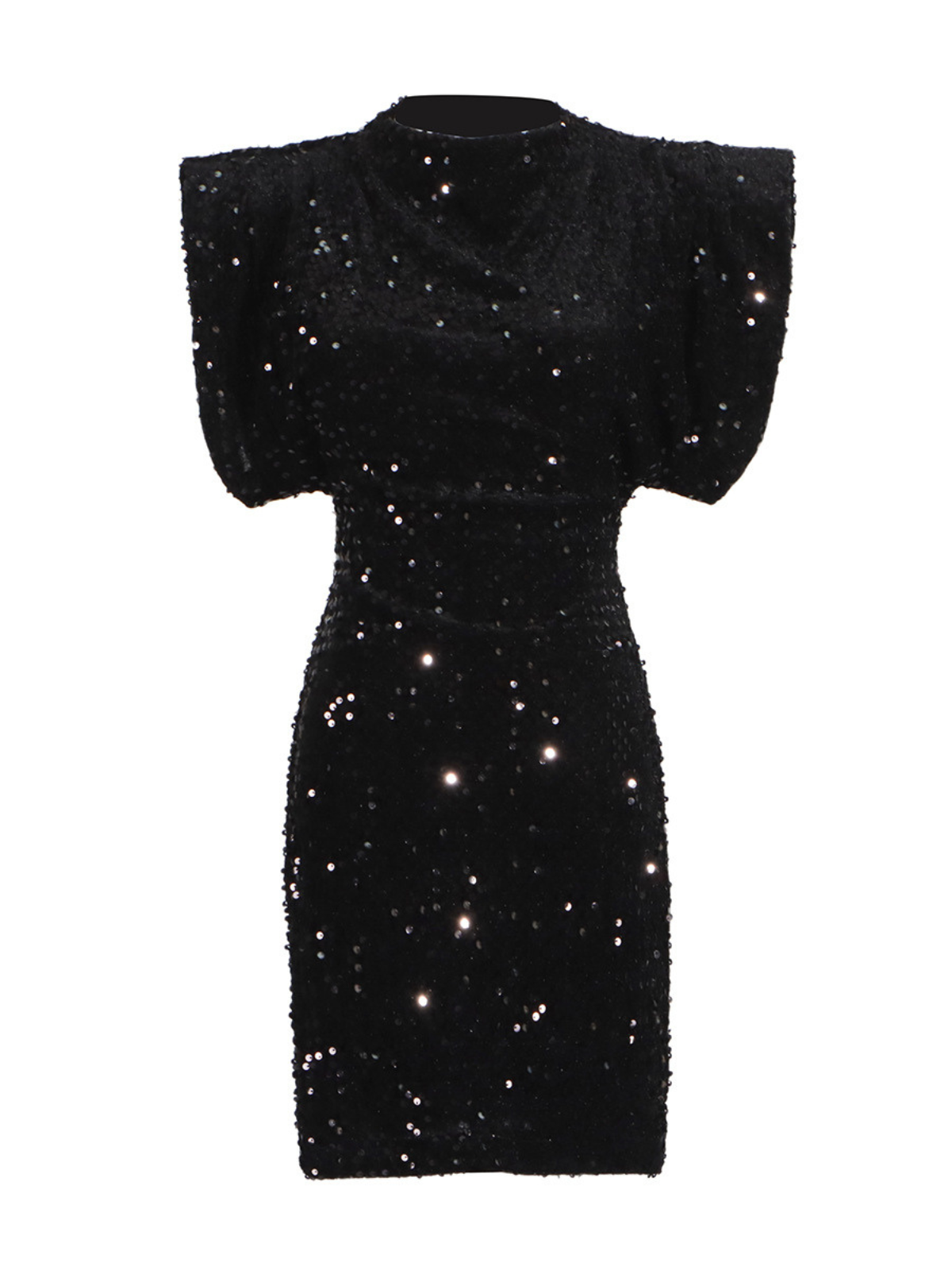 Matisse Omuz Yastığı Pul Payetli Mini Elbise