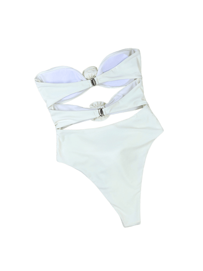 Rox Strapless Çiçekli Tek Parça Mayo