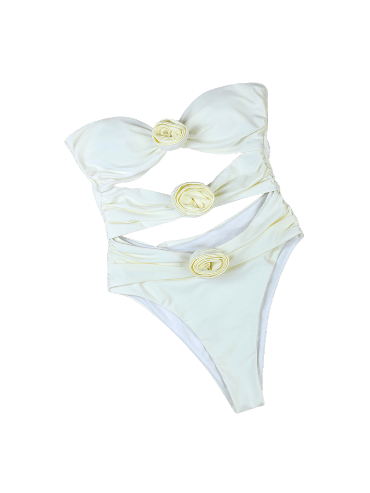 Rox Strapless Çiçekli Tek Parça Mayo