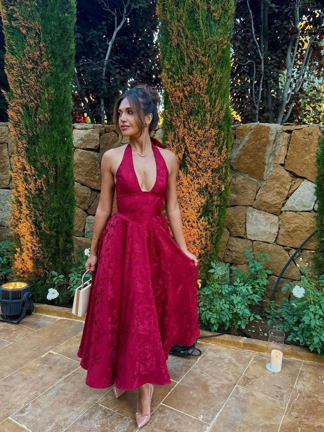 Esmeralda | Kayışsız Askısız Midi Elbise