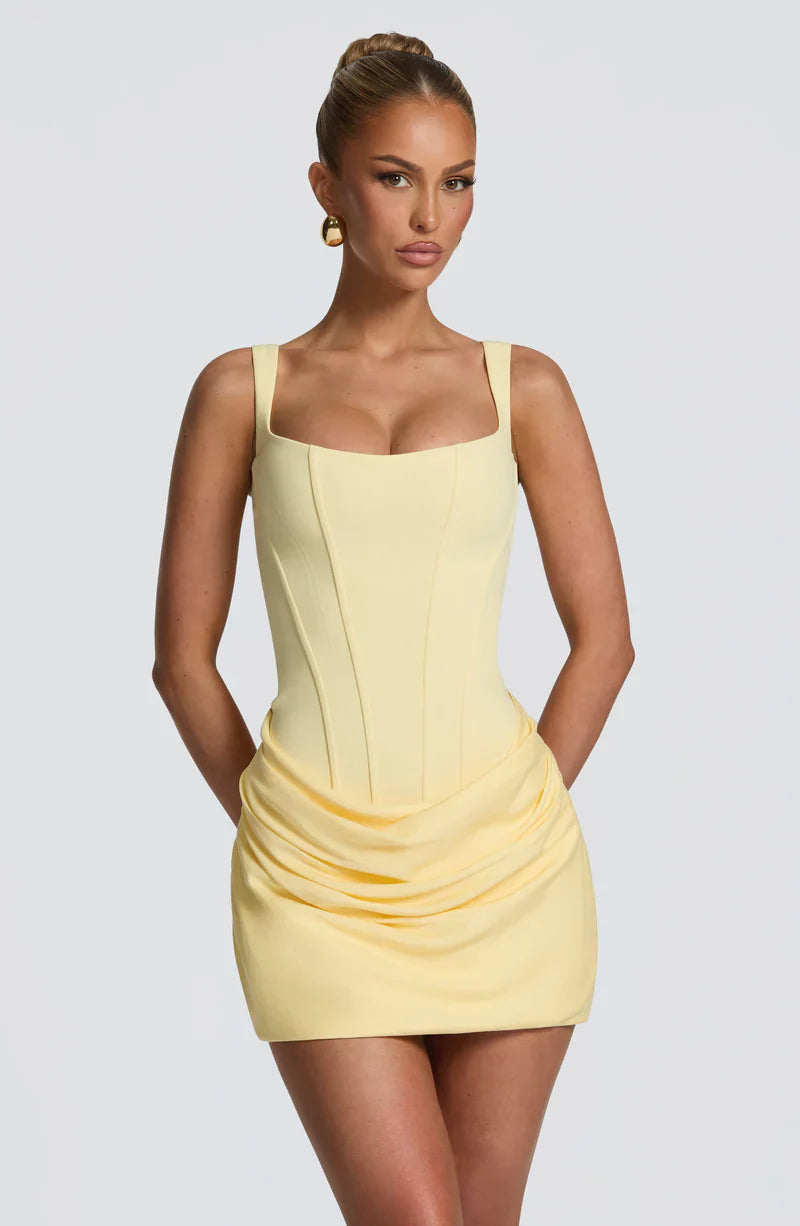 Valora Mini Elbise - Sarı