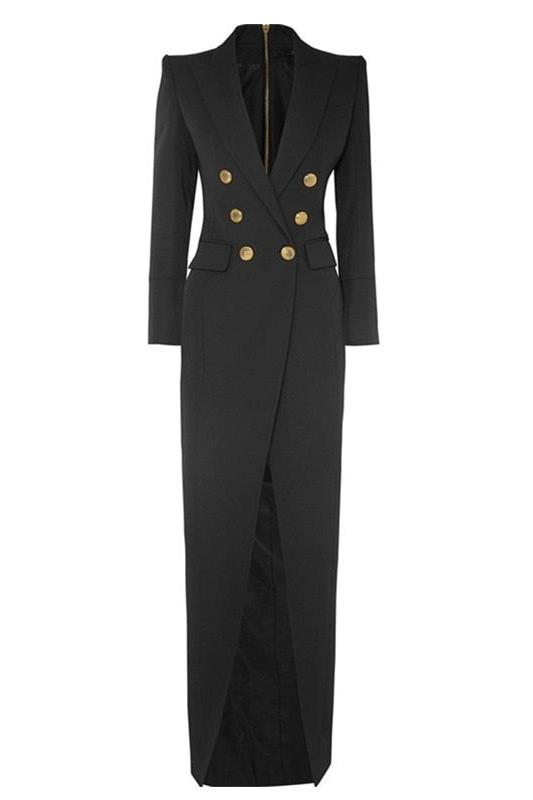 Simona Smokin Maxi Blazer Elbise