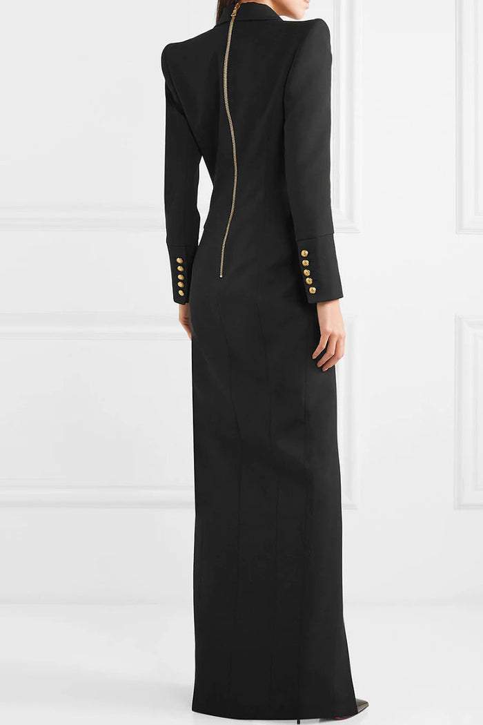 Simona Smokin Maxi Blazer Elbise
